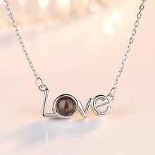 Load image into Gallery viewer, 100 Languages Says I love You Projection Necklace Valentines day gift present
