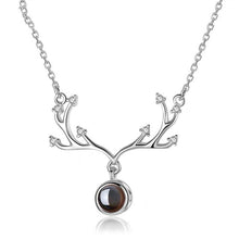 Load image into Gallery viewer, 100 Languages Says I love You Projection Necklace Valentines day gift present
