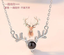 Load image into Gallery viewer, 100 Languages Says I love You Projection Necklace Valentines day gift present
