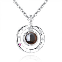 Load image into Gallery viewer, 100 Languages Says I love You Projection Necklace Valentines day gift present
